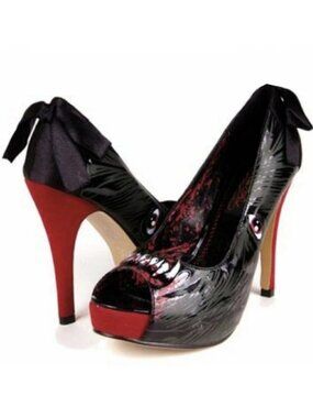 Iron Fist Wolfbeater Platform Heels Peeptoe Shoes 8